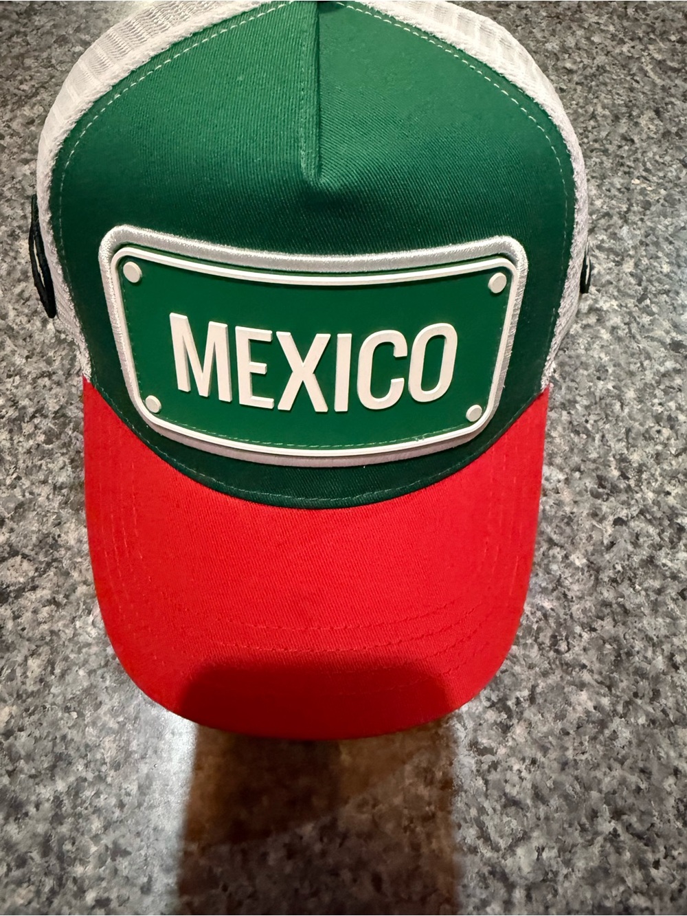 Mexico Patch Trucker Hat - Green and Red